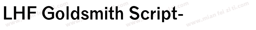 LHF Goldsmith Script字体转换